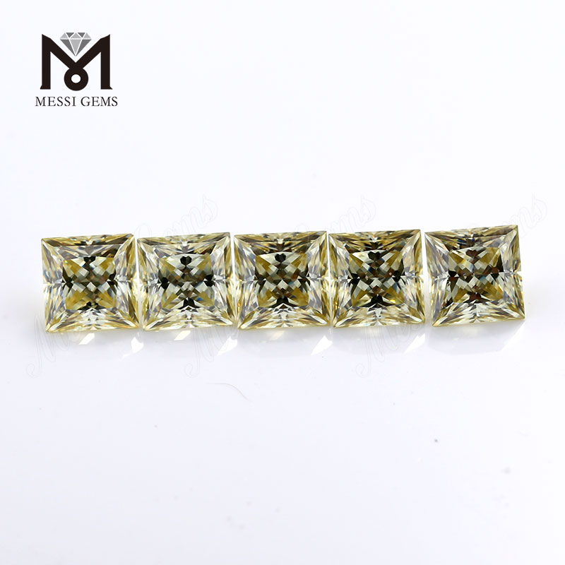 Gemas sueltas del fabricante de piedra de diamante de moissanita amarilla