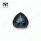 piedras preciosas sueltas piedra de topacio azul de Londres natural en forma de corazón