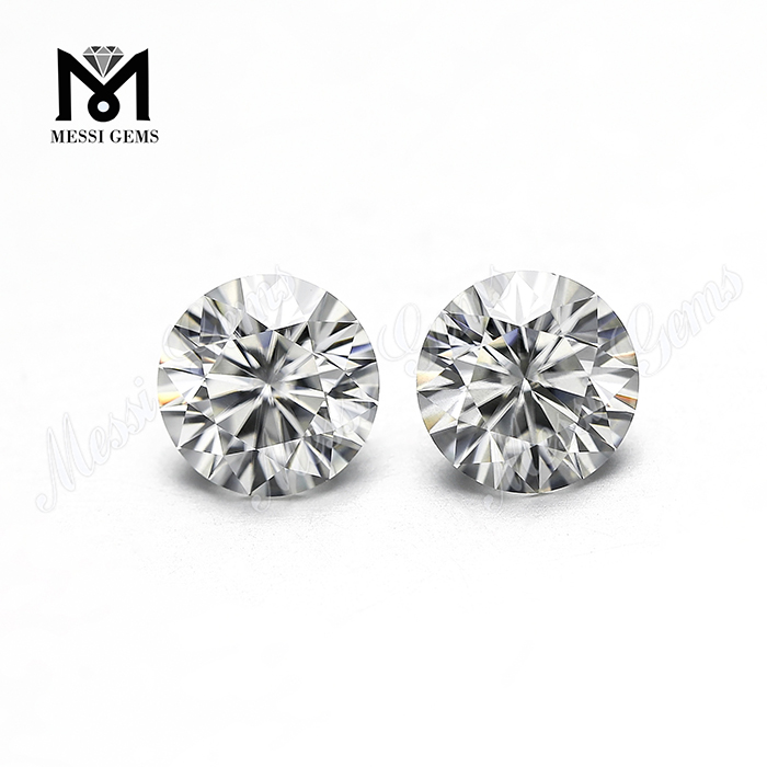 Diamante moissanite de 1 quilate forma redonda 6,5 ​​mm 