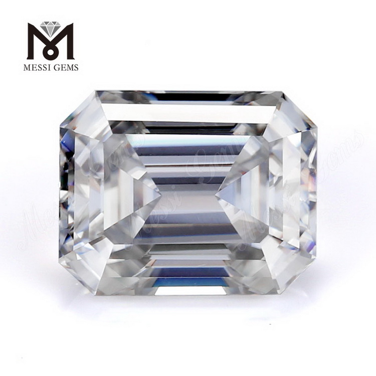 Precio de fábrica, moissanita, diamante, venta al por mayor, 8x6mm, DEF, moissanita de corte esmeralda blanca