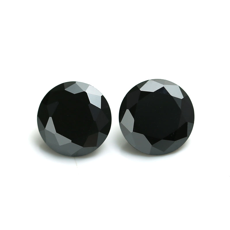 Diamante moissanite de tamaño pequeño suelto 1-3 mm precio de moissanite de diamante negro de corte brillante redondo