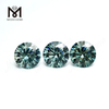 Diamante moissanite suelto Redondo Corte brillante 5 mm Piedra preciosa Moissanite verde en bruto