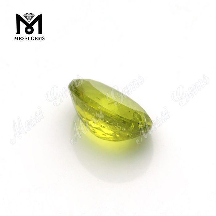 Piedras de peridoto natural de piedras preciosas sueltas de corte ovalado al por mayor para joyería