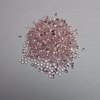 Fábrica de Wuzhou, forma redonda suelta, 1,5 mm, rosa transparente, nano gemas, piedra