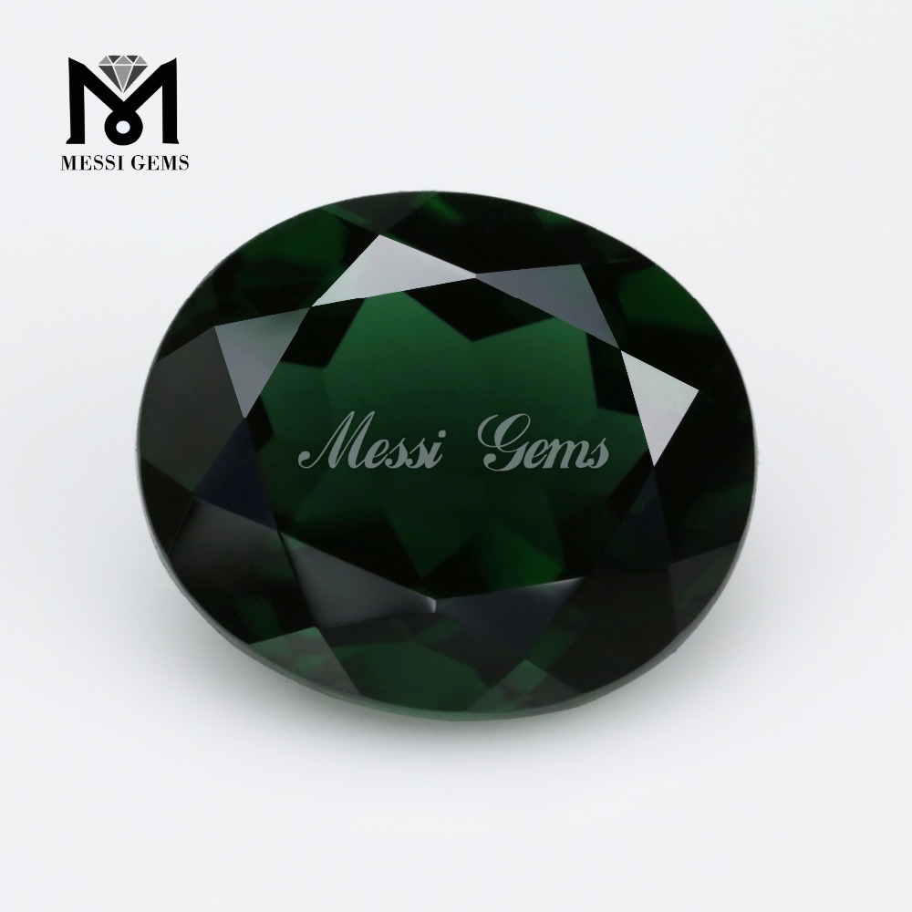 Piedras preciosas de tamaño grande, forma ovalada, 12 x 14, piedra preciosa Nanosital de vidrio