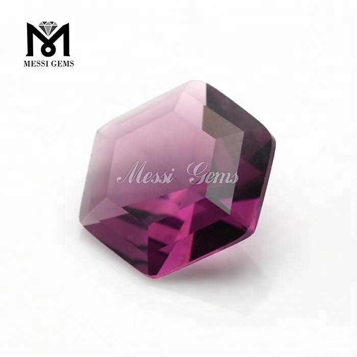 Gemas de vidrio con forma hexagonal de productos de alta calidad