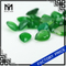 Piedra de ágata verde esmeralda natural en bruto de corte de fábrica
