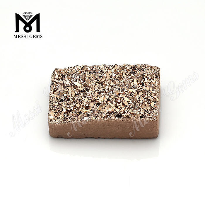 Venta al por mayor Druzy de ágata de oro rosa Druzy natural
