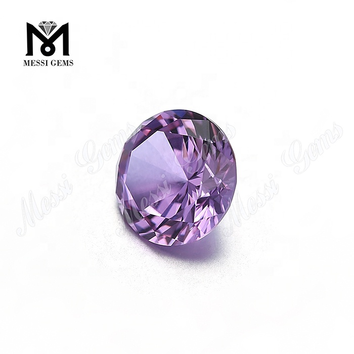 Piedras de cambio de color nanosital sintéticas de cristal de corte brillante redondo ruso