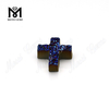 Venta al por mayor de piedra druzy de ágata azul natural en forma de cruz de China