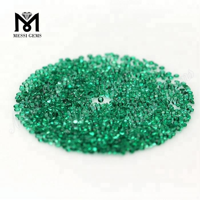 Piedras preciosas naturales de tamaño pequeño Esmeralda Forma redonda 1.25 mm Precio de piedra esmeralda