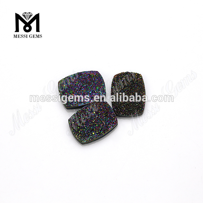 Rainbow Sugary Sparkle piedra preciosa natural Drusy Druzy Agate
