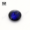 Precio de piedras de rubí sintético de corindón azul zafiro redondo AAA 34 #