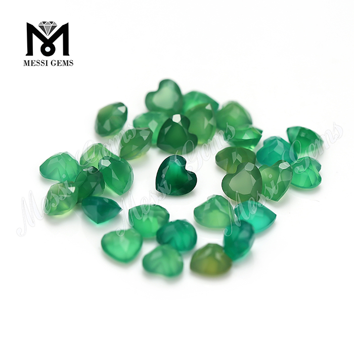 precio de fábrica de piedra de ágata verde natural de buena calidad