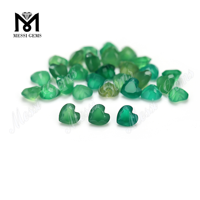 precio de fábrica de piedra de ágata verde natural de buena calidad
