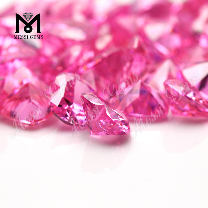 Precio de piedra de zirconia cúbica cortada en forma de corazón de piedras preciosas al por mayor de 5 mm