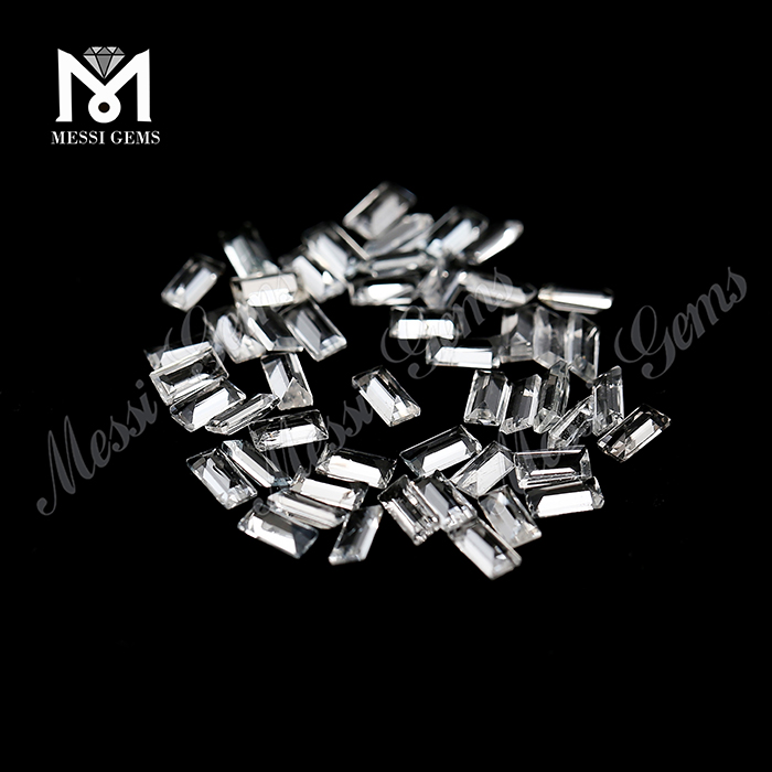 Piedra de topacio blanco suelta natural suelta de 2x4 mm de corte ovalado