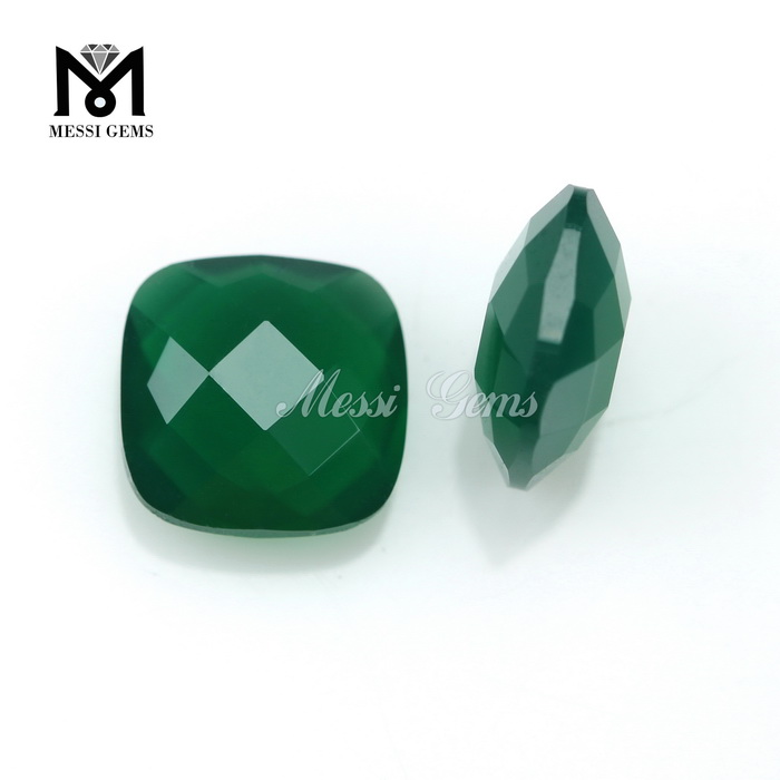 Cojín de alta calidad, piedra de ágata verde, precio para joyería