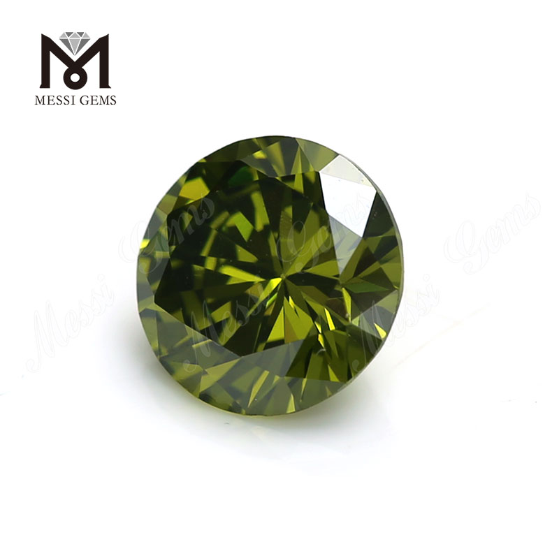 Venta al por mayor de fábrica de piedras preciosas sintéticas sueltas redondas brillantes de 2 mm CZ Precio de piedra