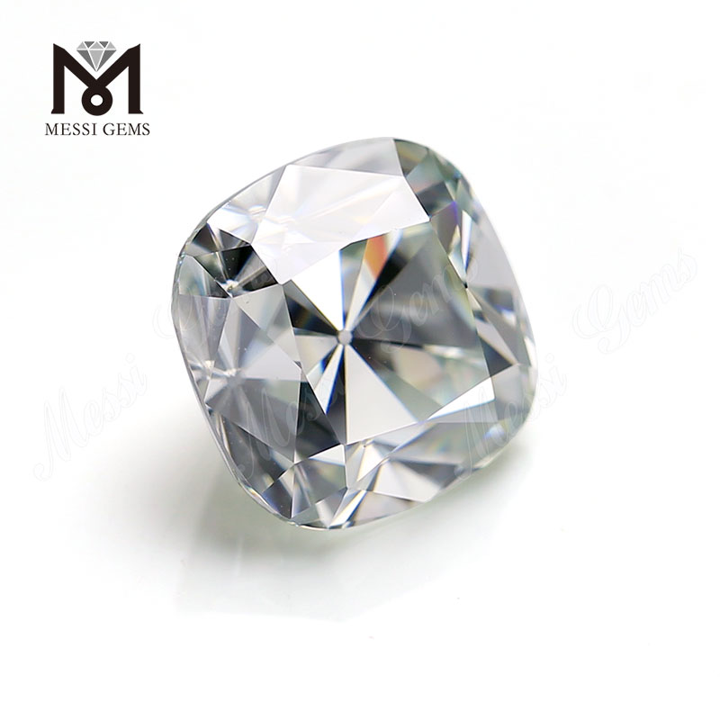 Venta al por mayor 8x8mm 3cts moissanite diamante viejo europeo antiguo corte de mina cojín sintético moissanita suelta
