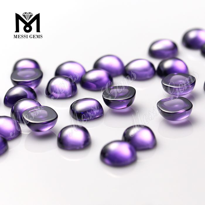 10 x 10 mm cojín talla cabujón color amatista circonita cúbica
