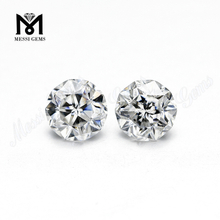 Diamante moissanite sintético Piedra Redonda Talla facetada