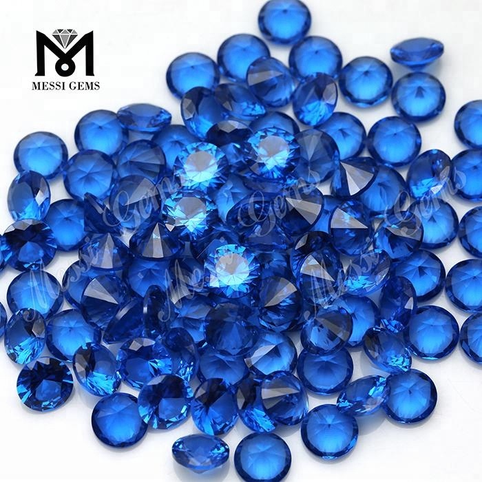Piedra preciosa sintética azul 10.0mm 119 # piedras de espinela