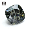 Venta al por mayor diamante sintético corte cojín gris moissanite suelto