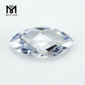 White CZ Marquesa 2.5x5mm Piedras preciosas de zirconia cúbica sintética
