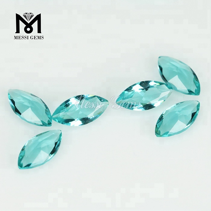 Gemas sueltas cortadas a máquina Marquesa facetada 3 x 6 mm Piedra de cristal transparente