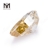 Pera moissanite suelta 8 * 12 mm Moissanite amarillo proveedor de piedras preciosas al por mayor