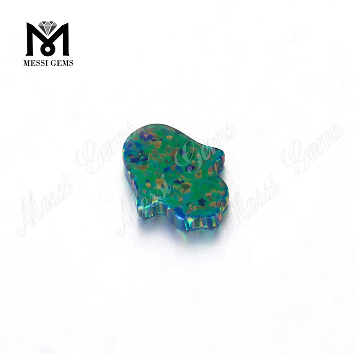OP69 11x13mm sintético hamsa cuentas de ópalo precio para la fabricación de joyas
