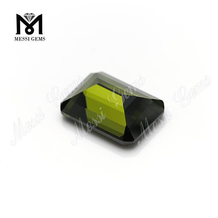suelta profunda oliva 18 * 13 piedras preciosas verdes gemas cúbicas al por mayor