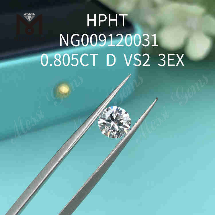 Diamantes fabricados en D/VS2 de 0,805 quilates 3EX