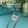 Diamante cultivado en laboratorio de talla princesa H VS2 de 1,68 quilates