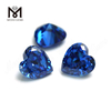 Alta calidad en forma de corazón 9x9mm Topacio azul CZ Precio de piedra de zirconia cúbica
