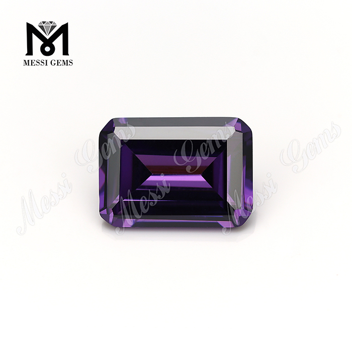 13*18 amatista gemas sueltas zirconia cúbica talla esmeralda