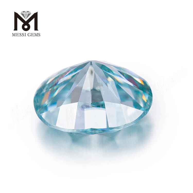 Moissanite sintético azul marino ovalado de 8*10-10*12mm de alta calidad