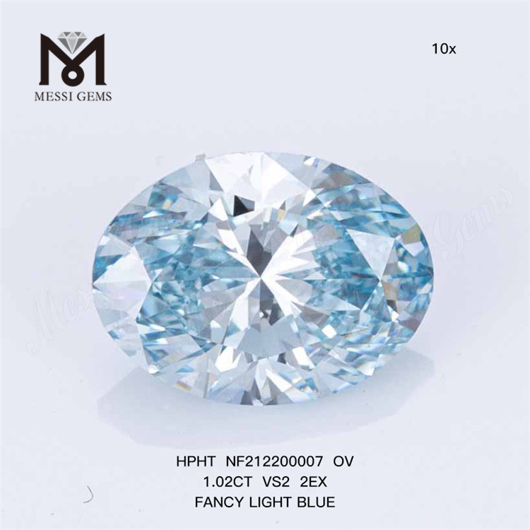 NF212200007 OV 1.02CT VS2 2EX FANCY AZUL CLARO HPHT diamante En oferta