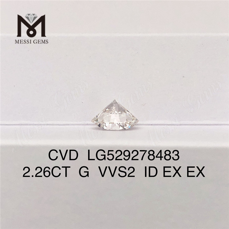 2.26CT G VVS rd laboratorio diamantes cvd diamante al por mayor