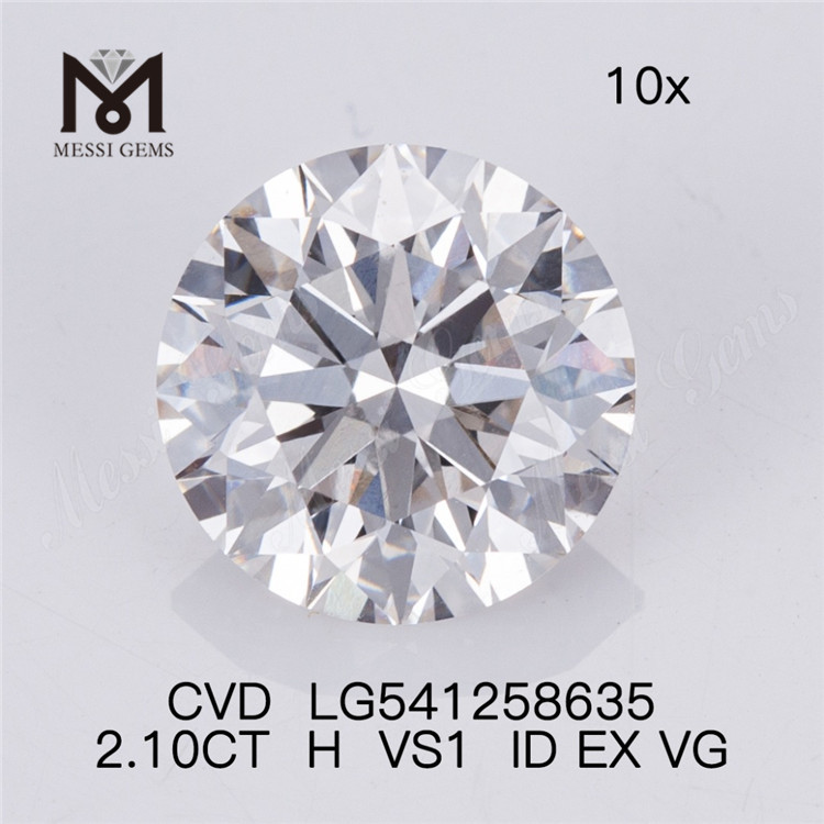2.10CT H VS1 diamantes hechos por el hombre RD diamante de laboratorio suelto precio al por mayor