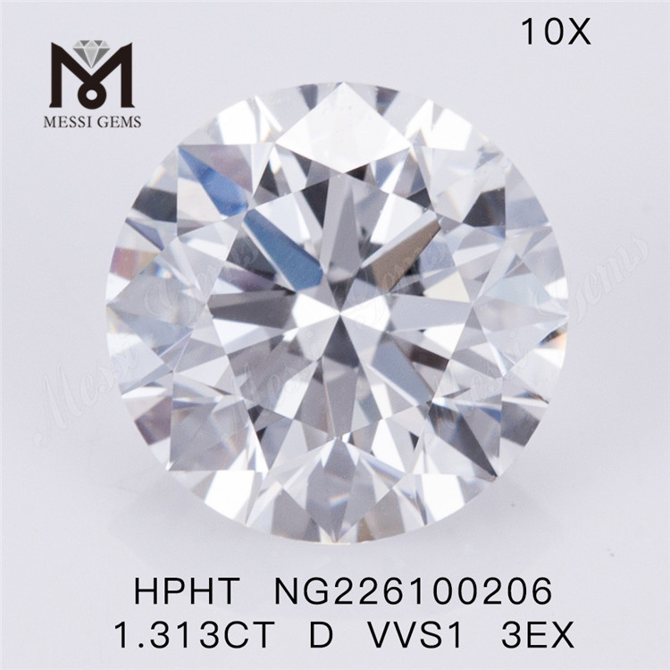 1.313CT D HPHT diamante hecho por el hombre VVS1 3EX precio de fabricante de diamantes cultivados en laboratorio