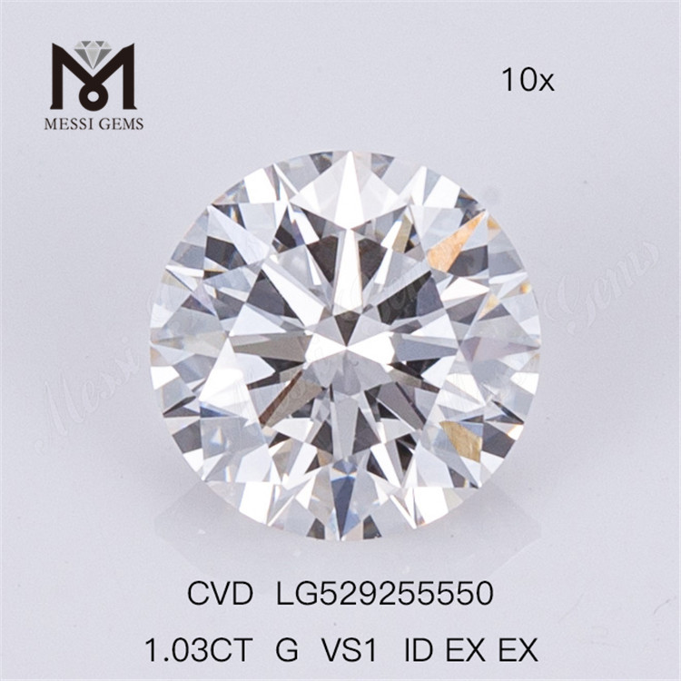 1.03CT G VS1 Venta de diamantes sueltos de laboratorio ID EX EX Diamantes cultivados en laboratorio al por mayor 