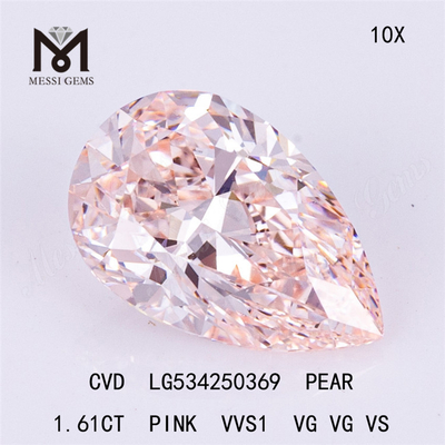 1.61ct PERA laboratorio diamante rosa laboratorio cultivado en oferta