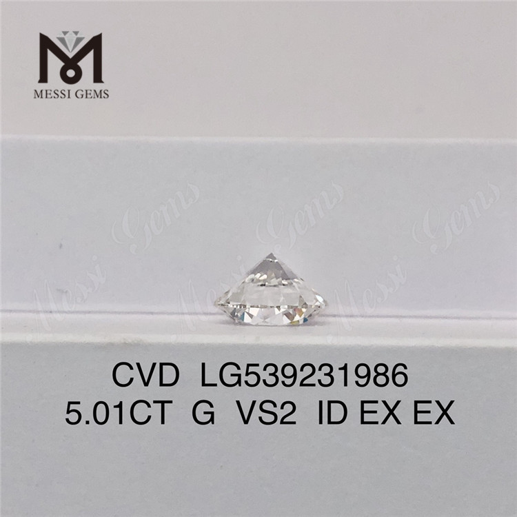 5.01CT G precio de venta al por mayor de diamantes cultivados en laboratorio vs2 precio de fábrica de diamantes sintéticos sueltos