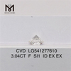 3.04CT F cvd diamante hecho por el hombre si1 diamante de laboratorio suelto precio de fábrica