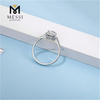 Anillo de plata de ley 925 para mujer, anillos de diamantes de moissanita a la moda de alta calidad, envío gratis