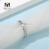 Estilo de moda al por mayor Anillo de plata Moissanite Stone Jewelry