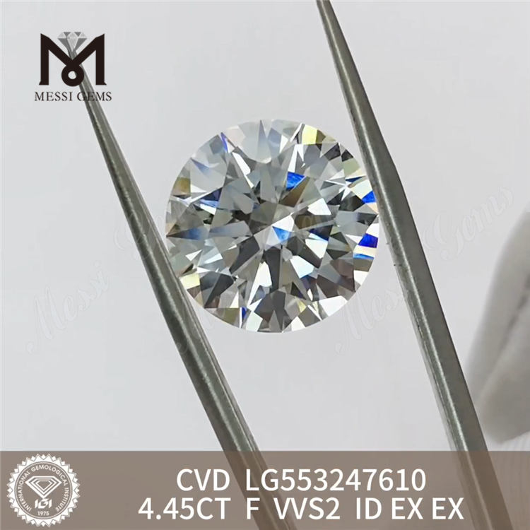 4.45CT F VVS2 ID EX EX Venta al por mayor de diamantes cvd grandes y asequibles