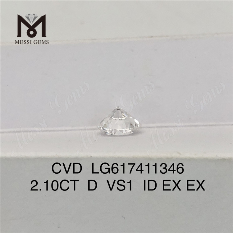 2.10CT D VS1 ID EX EX CVD Diamantes fabricados Precio al por mayor LG617411346